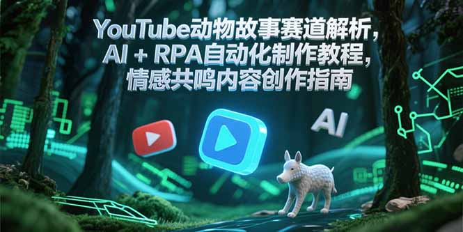 【2025.06.22】YouTube动物故事赛道解析，AI+RPA自动化制作教程，情感共鸣内容创作指南百度网盘免费下载-芽米宝库