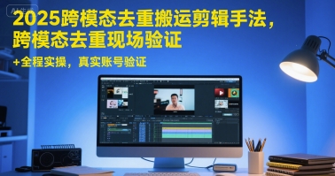 【2025.06.23】2025跨模态去重搬运剪辑手法，跨模态去重现场验证 +全程实操，真实账号验证百度网盘免费下载-芽米宝库