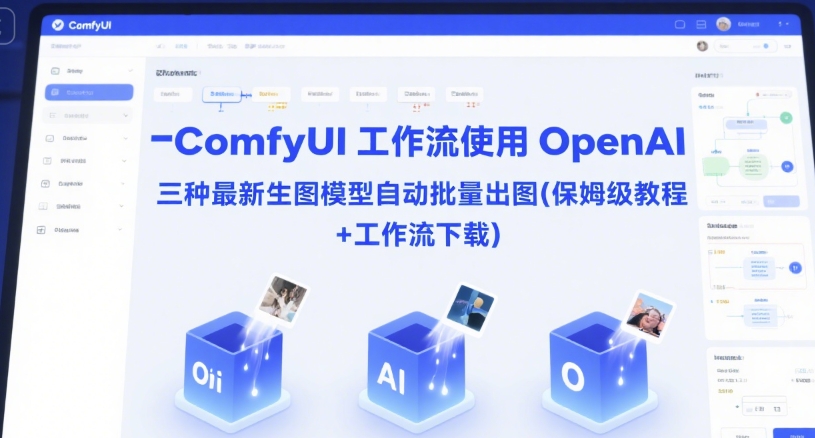 图片[1]-【2025.06.23】ComfyUI 工作流使用 OpenAI 三种最新生图模型自动批量出图(保姆级教程+工作流下载)百度网盘免费下载-芽米宝库
