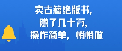 【2025.06.23】卖古籍绝版书，挣了几十个，操作简单，悄悄做百度网盘免费下载-芽米宝库