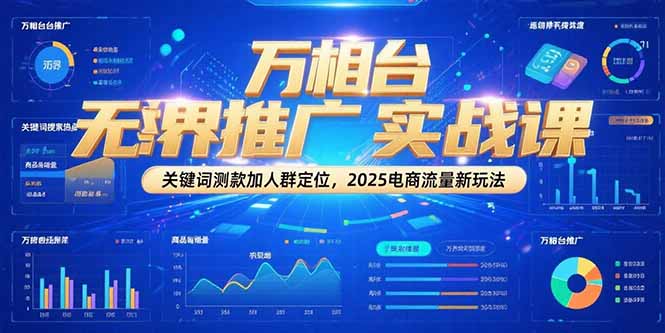 图片[1]-【2025.06.24】万相台无界推广实战课，关键词测款加人群定位，2025电商流量新玩法百度网盘免费下载-芽米宝库
