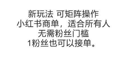 【2025.06.28】可矩阵操作，小红书商单新玩法，适合所有人，无需粉丝门槛，1粉丝也可以接单百度网盘免费下载-芽米宝库