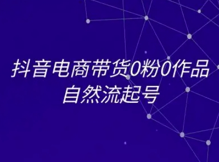 【2025.06.28】抖音电商带货0粉0作品自然流起号，抖音电商教程百度网盘免费下载-芽米宝库