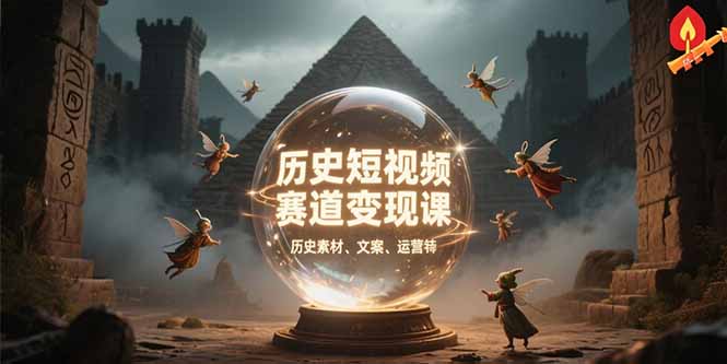图片[1]-【2025.07.16】历史短视频赛道变现课，百集素材库应用，文案剪辑技巧，账号运营全案百度网盘免费下载-芽米宝库