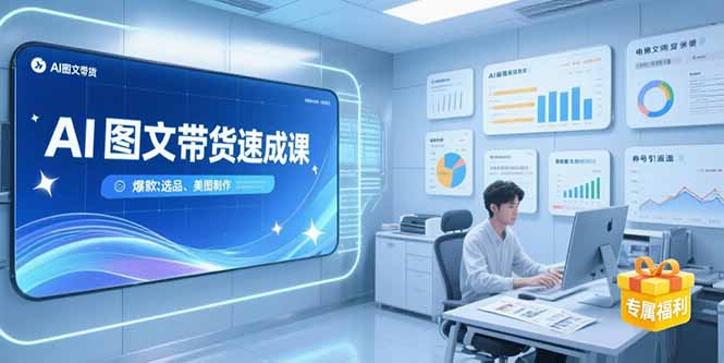 图片[1]-【2025.07.19】AI图文带货速成课，养号引流秘籍，爆款选品策略，美图制作全流程百度网盘免费下载-芽米宝库