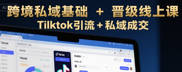图片[1]-【2025.07.21】跨境私域基础+晋级线上课，Tilktok引流+私域成交百度网盘免费下载-芽米宝库