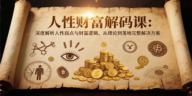 图片[1]-【2025.07.21】人性财富解码课6.0：深度解析人性弱点与财富逻辑，理论到落地完整解决方案百度网盘免费下载-芽米宝库