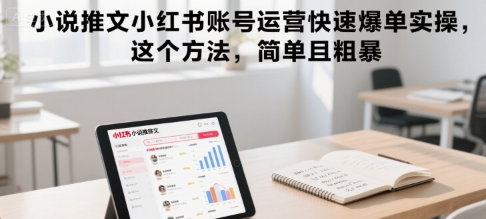 【2025.07.22】小说推文小红书账号运营快速爆单实操，这个方法，简单且粗暴百度网盘免费下载-芽米宝库