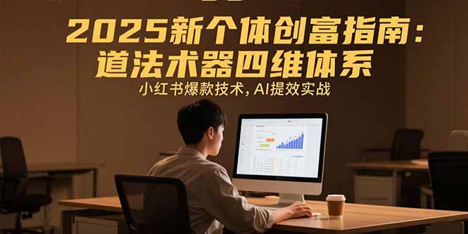 【2025.07.26】2025新个体创富指南：道法术器四维体系，小红书爆款技术，AI提效实战百度网盘免费下载-芽米宝库