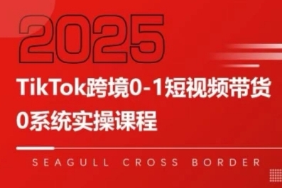 【2025.08.05】TikTok跨境0-1短视频带货，系统拆解TikTok跨境带货全链路，实现跨境可持续盈利百度网盘免费下载-芽米宝库
