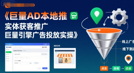 【2025.08.07】巨量AD本地推实体获客推广，巨量引擎广告投放实操百度网盘免费下载-芽米宝库