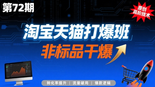 【2025.08.08】淘宝天猫打爆班原创高阶技术第72期，非标品干爆百度网盘免费下载-芽米宝库