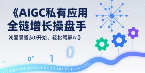 图片[1]-【2025.08.09】AIGC私有化应用全链增长操盘手，浅显易懂从0开始，轻松驾驭AI百度网盘免费下载-芽米宝库