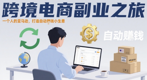 【2025.08.10】跨境电商副业之旅，一个人的亚马逊，打造自动賺钱小生意百度网盘免费下载-芽米宝库